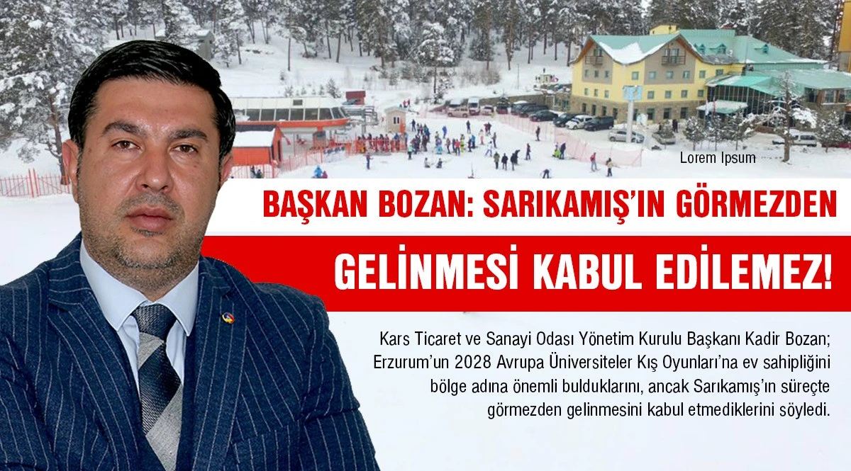 Başkan Bozan: Sarıkamış&rsquo;ın G&ouml;rmezden Gelinmesi Kabul Edilemez