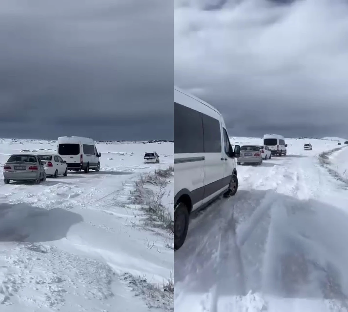 &Ccedil;ok sayıda ara&ccedil; mahsur kaldı