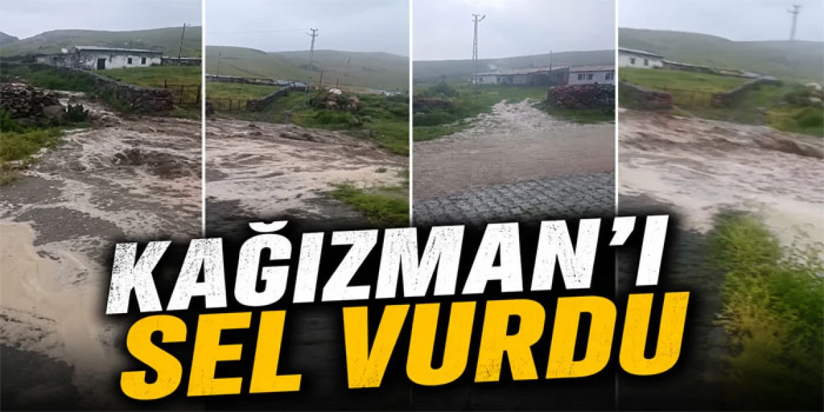 Kağızman'da Sel Felaketi