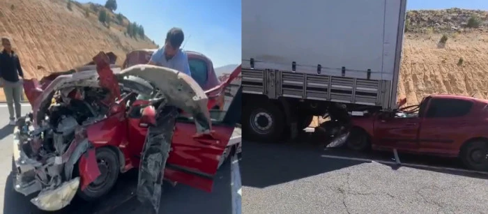 Kars Sarıkamış karayolunda kaz 1 yaralı