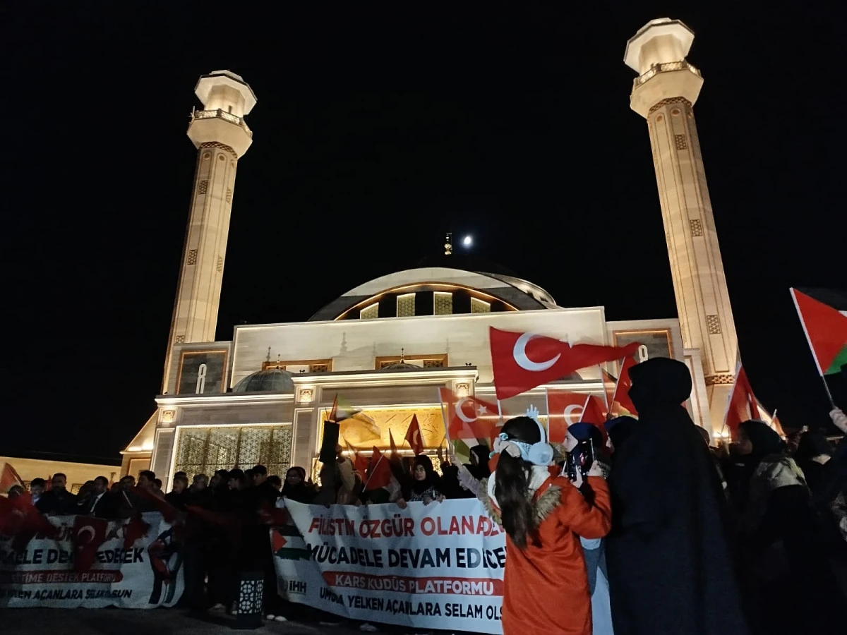 Kars’ta İsrail’in Sumud Filosu’na Yönelik Saldırılarına Tepki