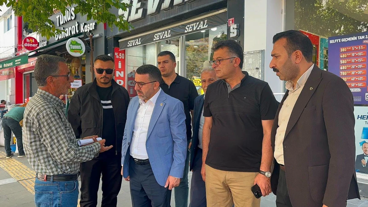 Milletvekili &Ccedil;alkın Esnaf ve Vatandaşlarla Buluştu