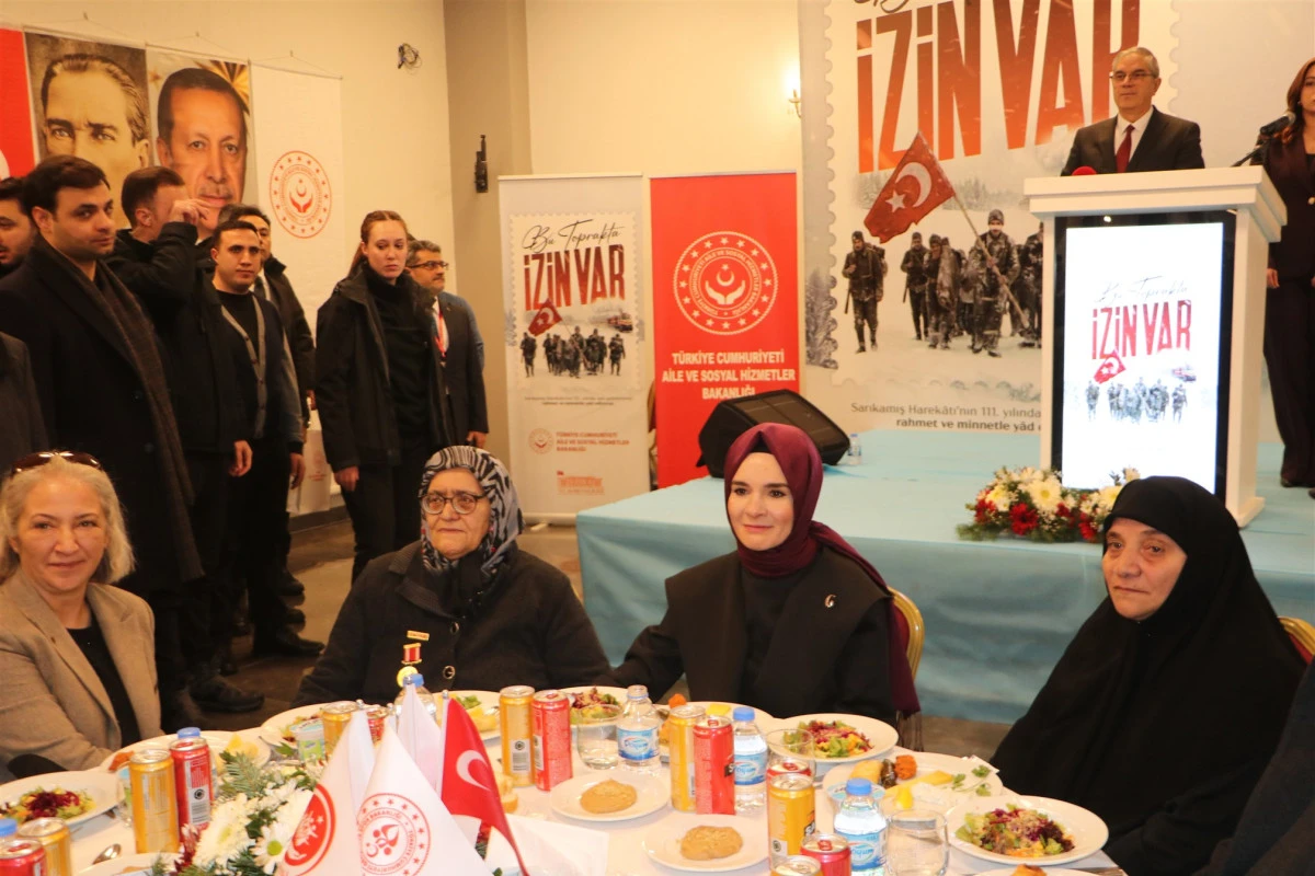Sarıkamış&rsquo;ta Şehit ve Gazi Ailelerinin Onuruna Yemek Verildi