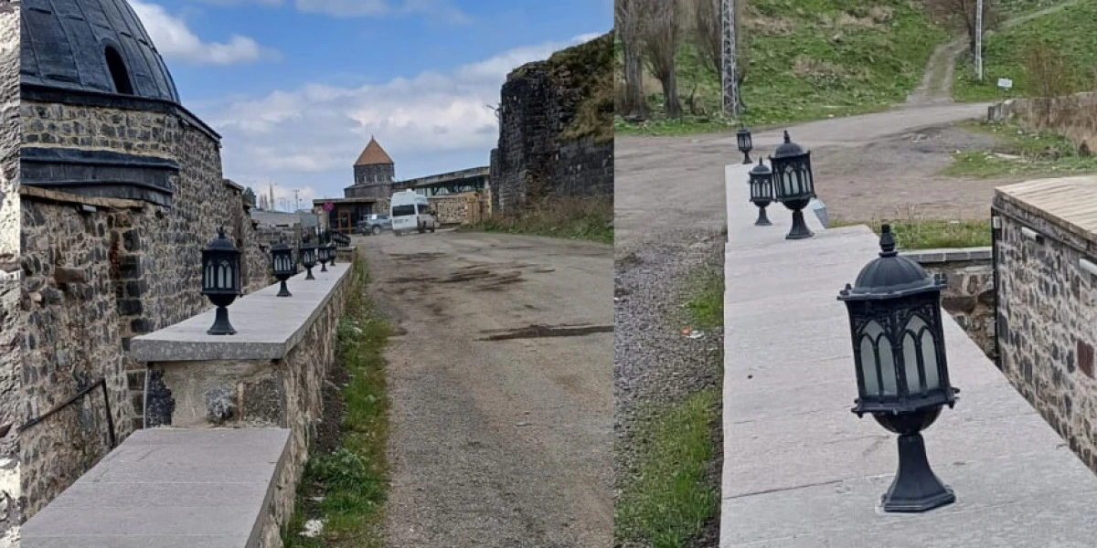Tahrip edilen aydınlatmalar yeniden yapıldı