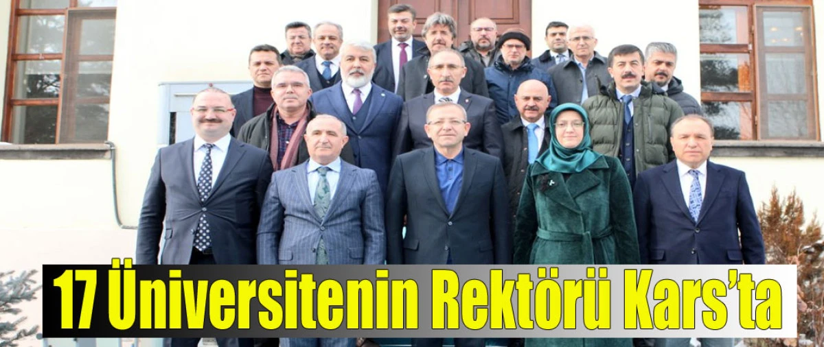 Vali Polat, &Uuml;AK toplantısı i&ccedil;in Kars&rsquo;ta bulunan rekt&ouml;rleri ağırladı